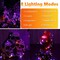 2 Pack Total 80FT 240LED Solar Fairy Lights,Orange Purple Halloween Solar String Lights